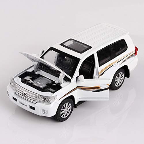 GUANGYING Land Cruiser Land Cruiser 1:32 Alloy Car Model 4 Open Door Children'S Toys