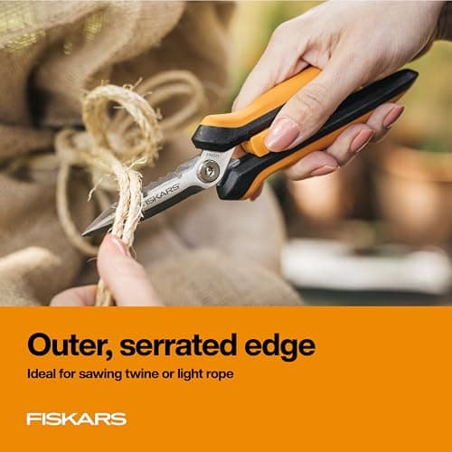 Fiskars Garden 399220 Multipurpose Garden Snips, Black/Orange