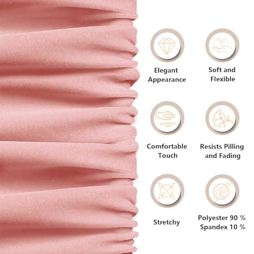 KKJIAF Light Pink Stretch Velvet Fabric 60 Inch Wide, 1 Yard Soft Stretchy Fabric for Sewing Clothes, Apparel, Costume, Crafts - 90% Polyester 10% Spandex