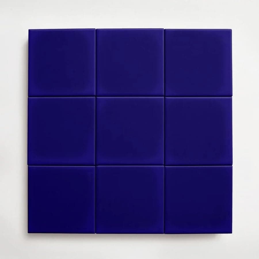 Ceramic Talavera Mexican Tile 4x4, 9 Pieces (NOT Stickers) A1 Export Quality! - Colonial Blue