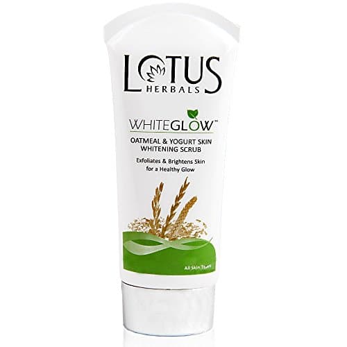 Lotus Herbals Oatmeal & Yogurt Skin Whitening Scrub Whiteglow 100g Best by Lotus Herbals