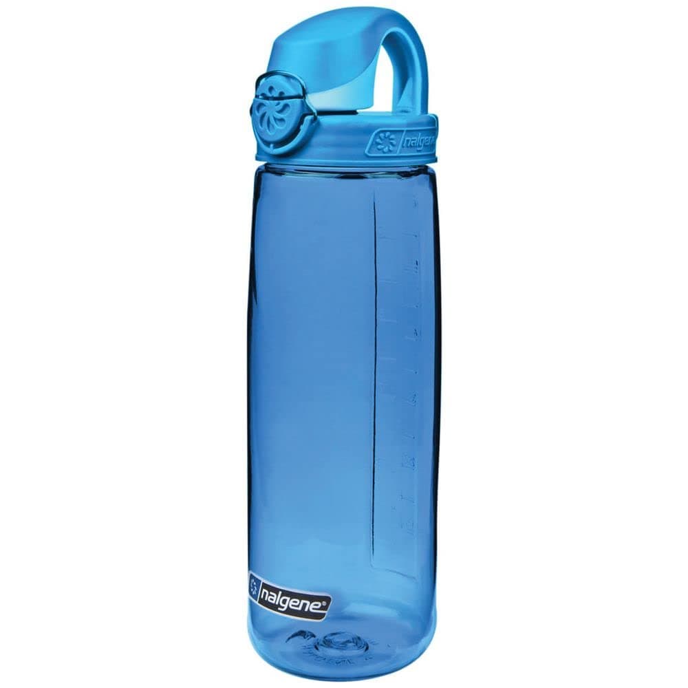 Sustain Tritan BPA-Free On The Fly Water Bottle Made with Material Derived from 50% Plastic Waste, 24 OZ, Slate Blue with Glacial