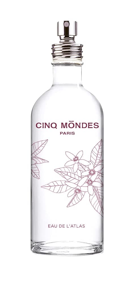 Eau De L'Atlas Fresh Aromatic Mist 3.4 floz. - Orange Blossom Body Spray - Mist For Home, Linens And Pillows - Citrus Fragrance With Cedar And Basil Notes