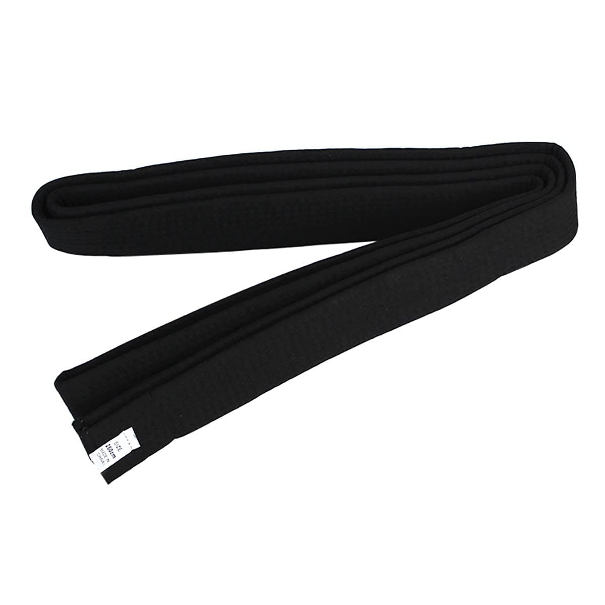 QYUU Double Wrap Taekwondo Belt Karate Judo Hapkido Martial Arts Uniform Color Rank Belt 220cm Black Length 220cm87inch