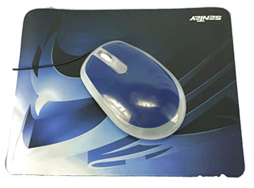 Jumbo Mouse Blue with Oversize Sentey Mousepad