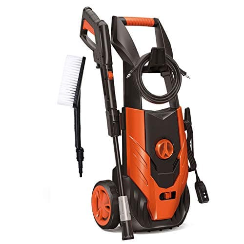ENSTVER Electric Power Washer,1800PSI 1.8 GPM 1800W Washer Cleaner Machine with,Spray Gun,Spray Brush,Adjustable Nozzles and Onboard Detergent Tank