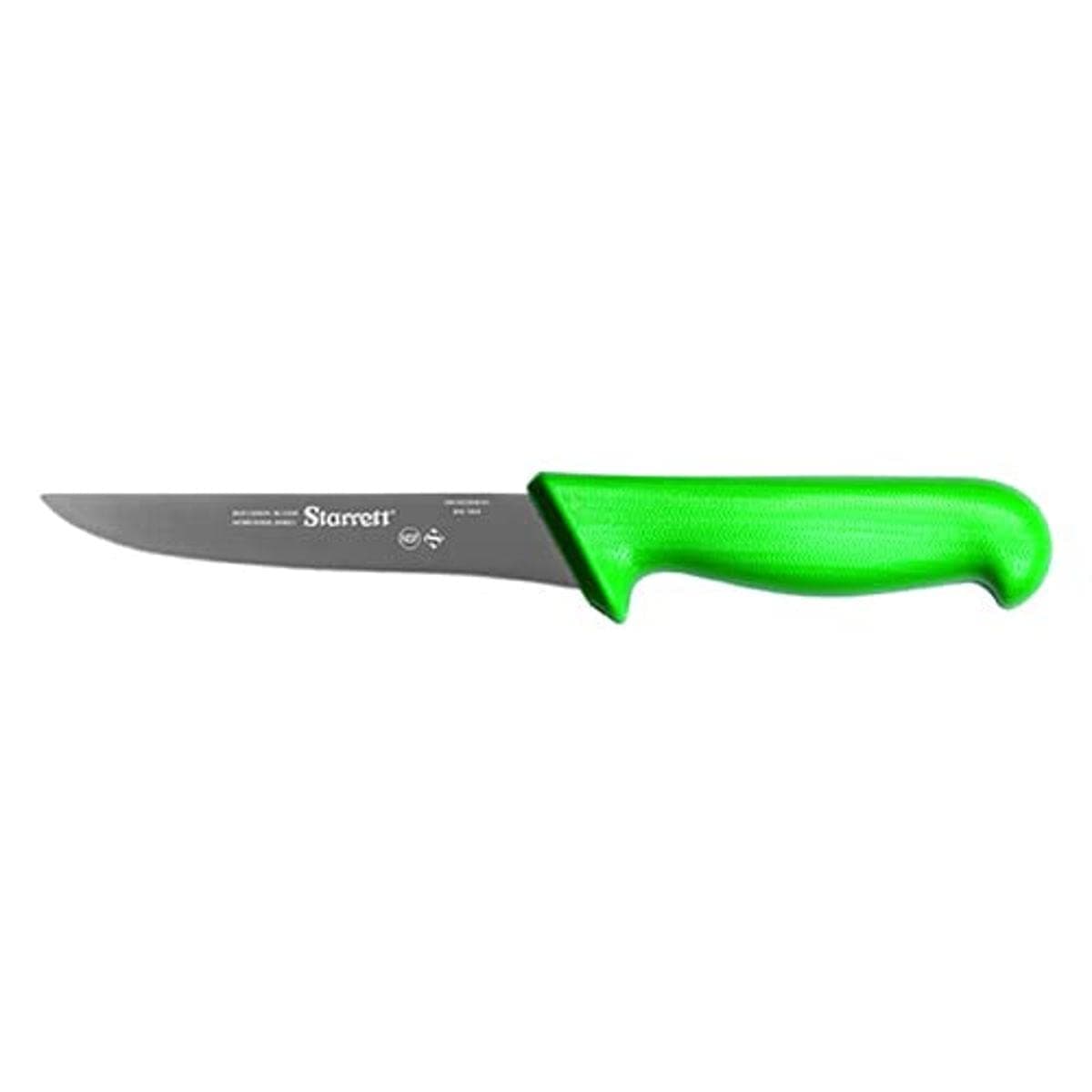 Professional Stainless Steel Kitchen Boning Knives - Wide Straight Profile - 6-inch (150mm) - Green Handle