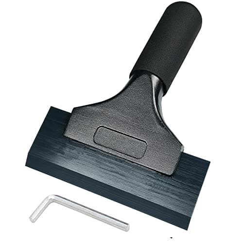 EEFUN All purposed Silicone Rubber Squeegee for Car vinyl wrapping, window tint film installation, car decal tool. Car window snow/ice cleaning, home glass/mirror/window cleaning