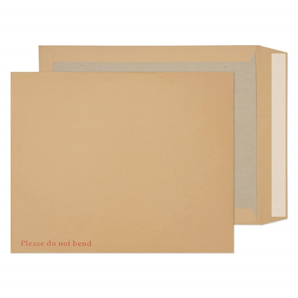 BlakePurely Packaging 394 x 318 mm Board Back Pocket Peel & Seal Envelopes (15935) Manilla - Pack of 125