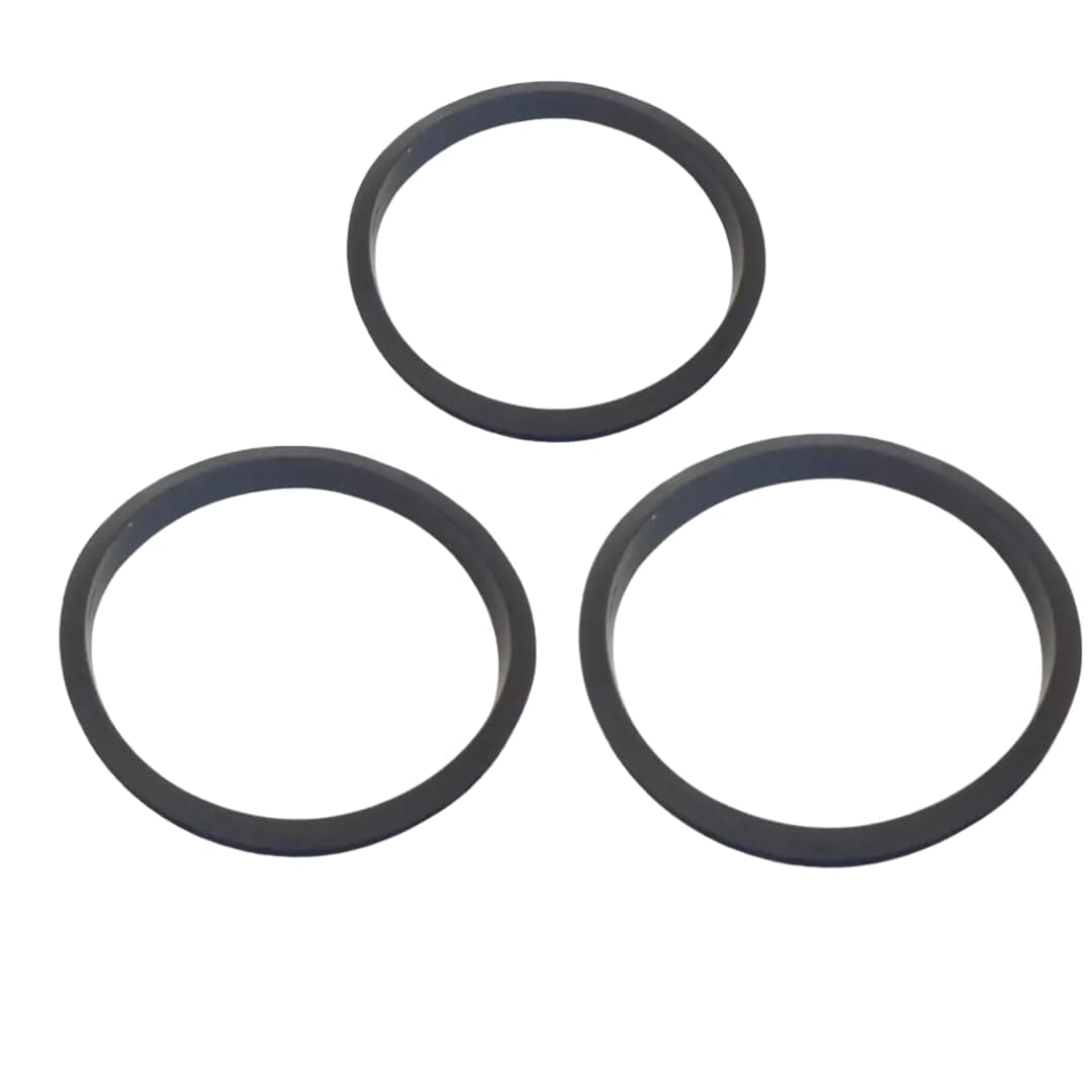 Jar gasket Compatible for"Panasonic/National Panasonic" Mixer/Grinder Jars" Small(9.8cm) & Big(12.6cm)" (1 small & 2 big Units, Black)