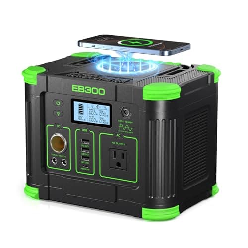 GRECELL Portable Power Station 330W 288Wh Solar Generator Fast Charging Emergency Power Backup Battery UPS for Home Outage RV/Van Road Trip Camping