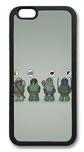 iPhone 6 Cases, Funny Tmnt Teenage Mutant Ninja Turtles Durable Soft Slim TPU Case Cover for iPhone 6 4.7 inch Screen (Does NOT fit iPhone 5 5S 5C 4 4s or iPhone 6 Plus 5.5 inch screen) - TPU Black