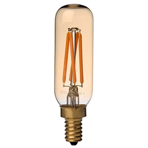 Edison Mills ML-T8-E12-2W-2200K-A-B Antique Style LED Filament Light Bulb Candelabra Base Dimmable