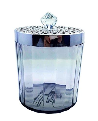 Thai Decor 15-Ounce Premium Quality Clear Plastic Apothecary Jars Bathroom 1 / Pack.