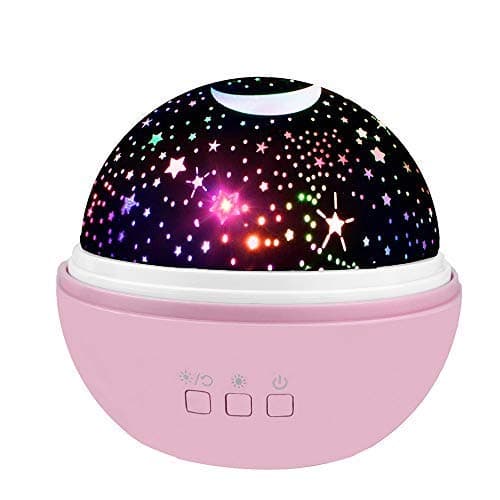 Star Moon Light Projector for Kids Night Lamp Relaxing for Kids 2 3 4 5 6 7 8 9 10 Years Girls Toys Bedroom Night Light Unique Birthday Gifts Purple