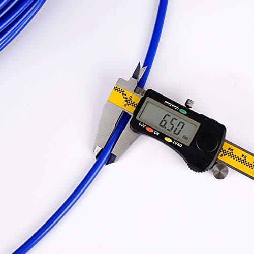 100FT Blue 1/4 Inch O.D.NSF Certified CCK RO Tubing at 70°F-120PSI to 150°F-60PSI 1/4" Flexible water pipes 1/4-inch Plastic Tubing(100 Feet)