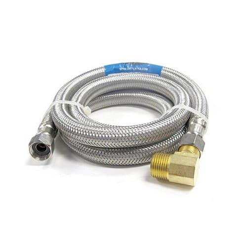 Easyflex EF-DC-38C38L-96 Stainless Steel Braided Dishwasher Connector, 3/8" C x 3/8" EL, 96"