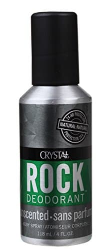 Crystal Body Deodorant Rock Body Spray and Deodorant Unscented, Unscented 4 oz