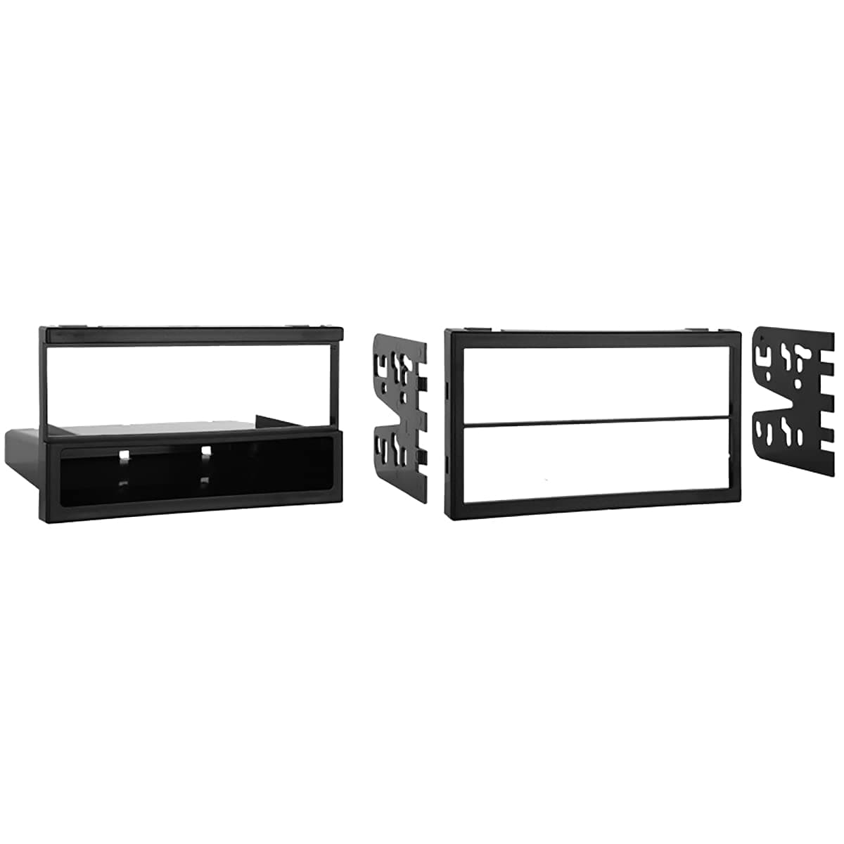 Metra 99-7505 Single or Double DIN Installation Multi-Kit for Select 1994-2006 Mazda Vehicles -Black