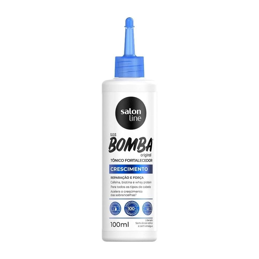 Salon Line - Linha SOS Bomba (Crescimento) - Tonico Fortalecedor 100 Ml - (SOS Bomb (Growth) - Strengthening Tonic 3.38 Fl Oz)