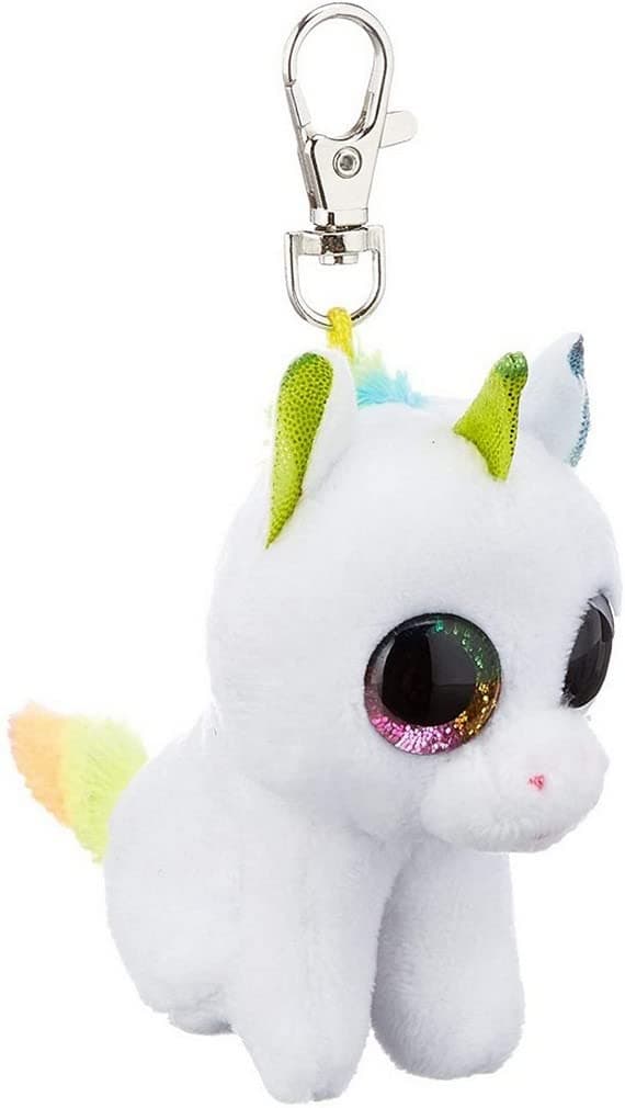 TY 35040 PIXY Unicorn-Boo Key Clip, Multicolored,10 cms