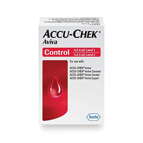 Accu-ChekAviva Diabetes Control Solution for Diabetic Blood Glucose Monitoring (Level 1 & 2 for Aviva Test Meters)