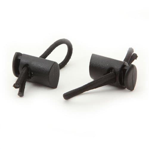 SPIbelt Race Bib Toggles, Attach to Race Bib for Marathons, 5k and 10k, Black (2 Pairs)