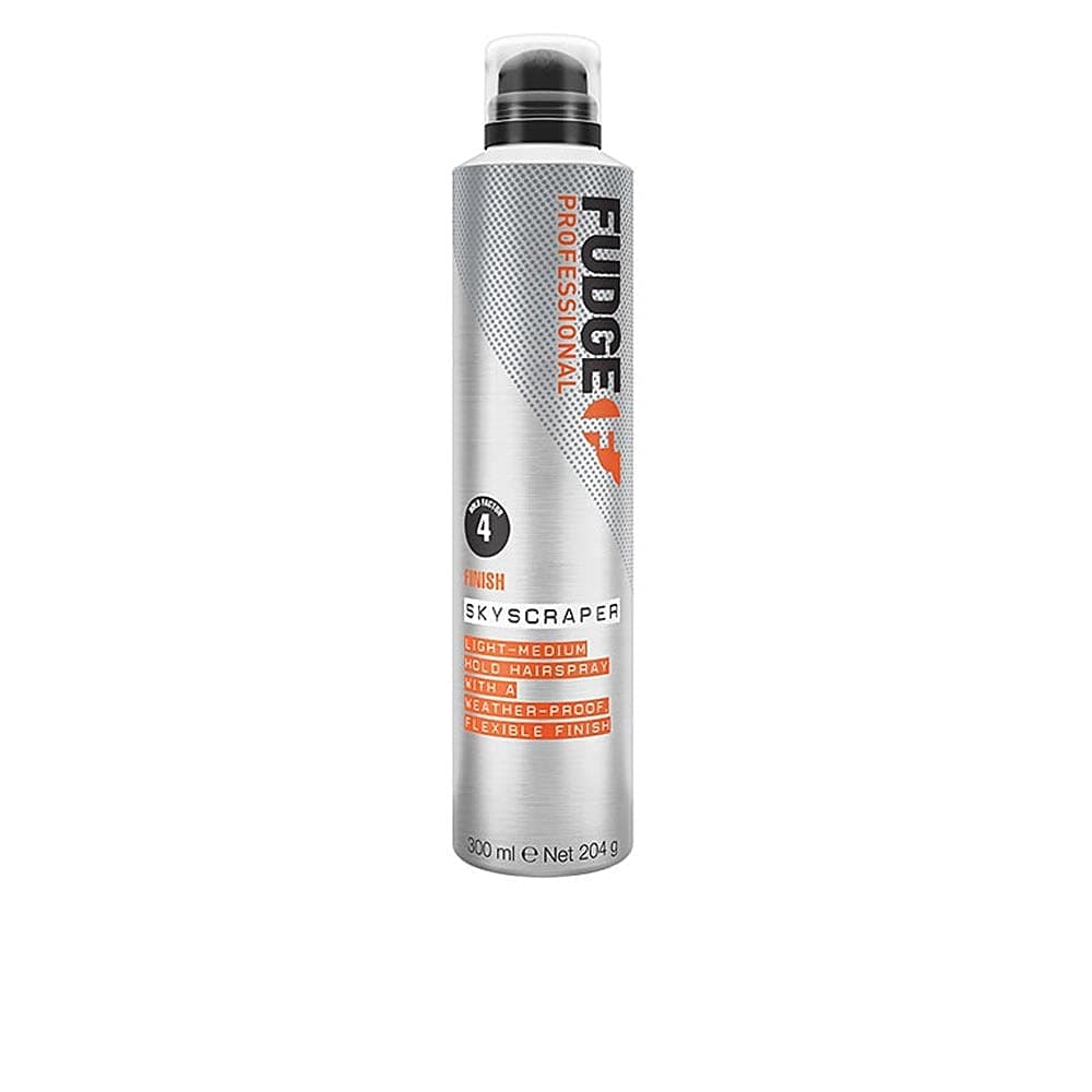 FudgeProfessional Hairspray, Skyscraper Light to Medium Hold Hair Spray, For Women, All Day Hold, Weather Proof, Controls Frizz and Flyaways, Easily Brushes Out, 300 ml