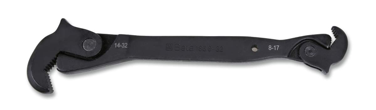 Beta Utensili S.R.L. 186 8-32 Automotive Car Workshop Single Self-Locking Wrench, 8-32 mm