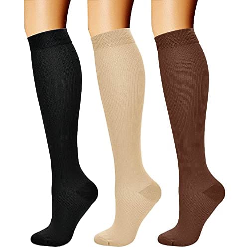 CHARMKING Compression Socks for Women & Men Circulation (8 Pairs)15-20 mmHg is Best Support for Athletic Running,Cycling