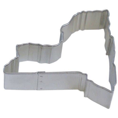 Foose Store State of New York Cookie Cutter 3.5 Inch –Tin Plated Steel Cookie Cutters – State of New York Cookie Mold