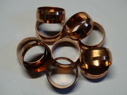 Pack of x10 22mm High Quality Copper Compression Olives