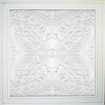 Antique Ceilings Astana White (24x24 PVC) Ceiling Tile
