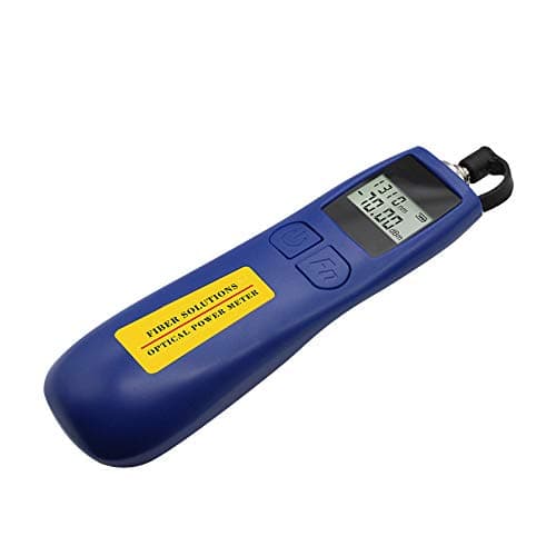 Optical Power Meter -70~+10 dBm Fiber Light Meter for Testing 6 Calibrated Wavelengths, 68g Light Weighted