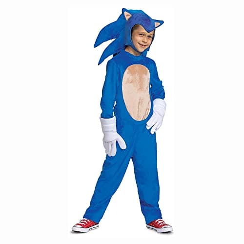 Disguise boys Sonic the Hedgehog Costume, Official Deluxe Sonic Movie Costume and Headpiece Costume (pack of 1)