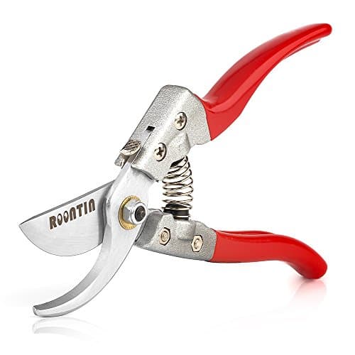 Roontin Pruning Shears, SK-5 Steel Blades Bypass Pruner with Non-Slip Ergonomics Handles and Safety Lock, Best Garden Pruner for Tree Trimmers Secateurs, Hand Pruners,Gardening Scissors and More