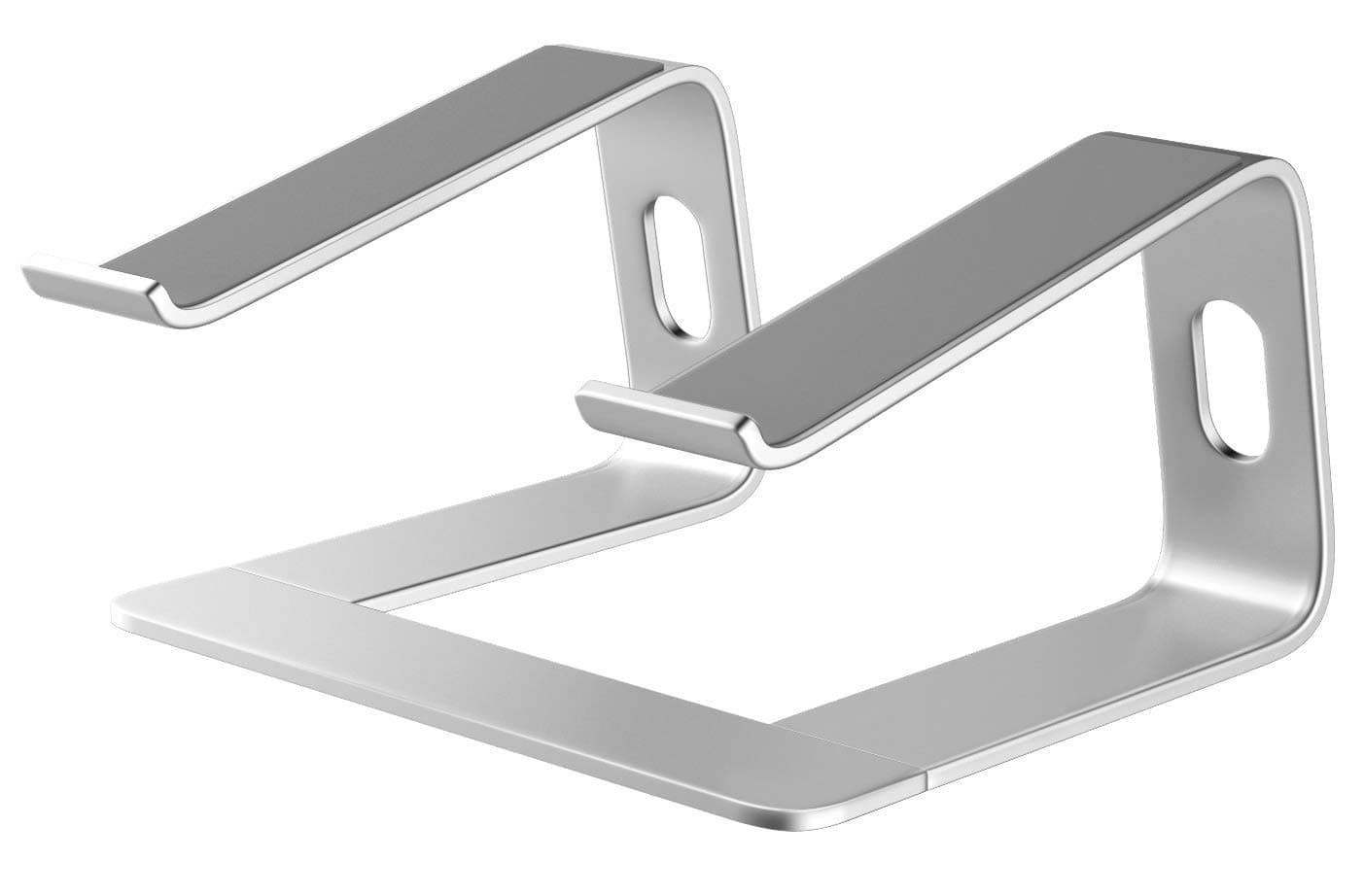 Laptop Stand for Desk Portable Tray Vertical Holder Ergonomic Mac Riser for Bed and Sofa Lap for MacBook Pro Air Netbook Tablet 10 to 17 inch -Silver