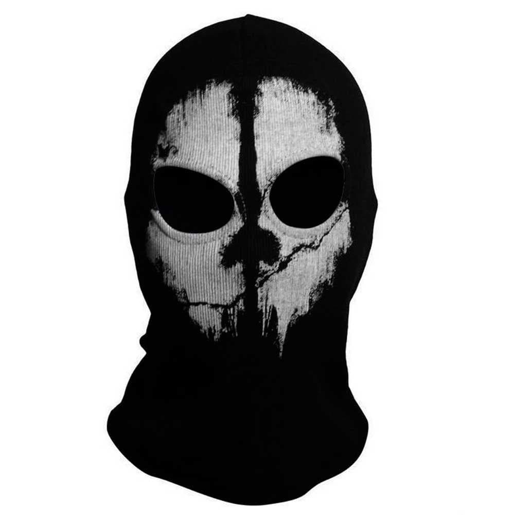 Wowtowow Cool Bike Skateboard Hood Cos Terrorists Costume Face Skull Ghost Mask Mask