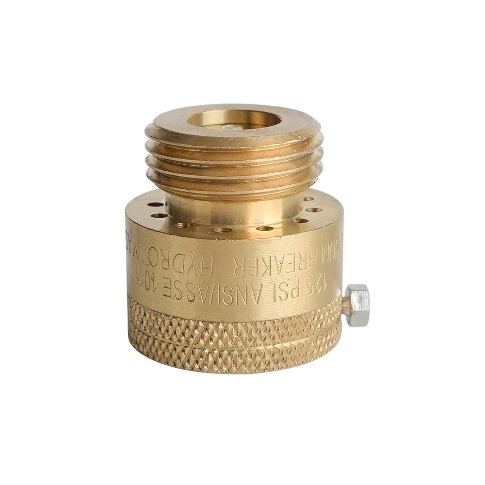 HYDRO MASTER Vacuum Breaker Valve,Hose Bib Backflow Preventer, 3/4 Inch, Brass Finish