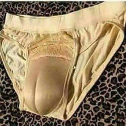 Camel Toe Panties (XXL, Beige)
