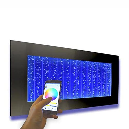 Bubble Panel Wall Mount Hanging Water Fountain 500WM Bublewall (Black with Smartphone Controller)