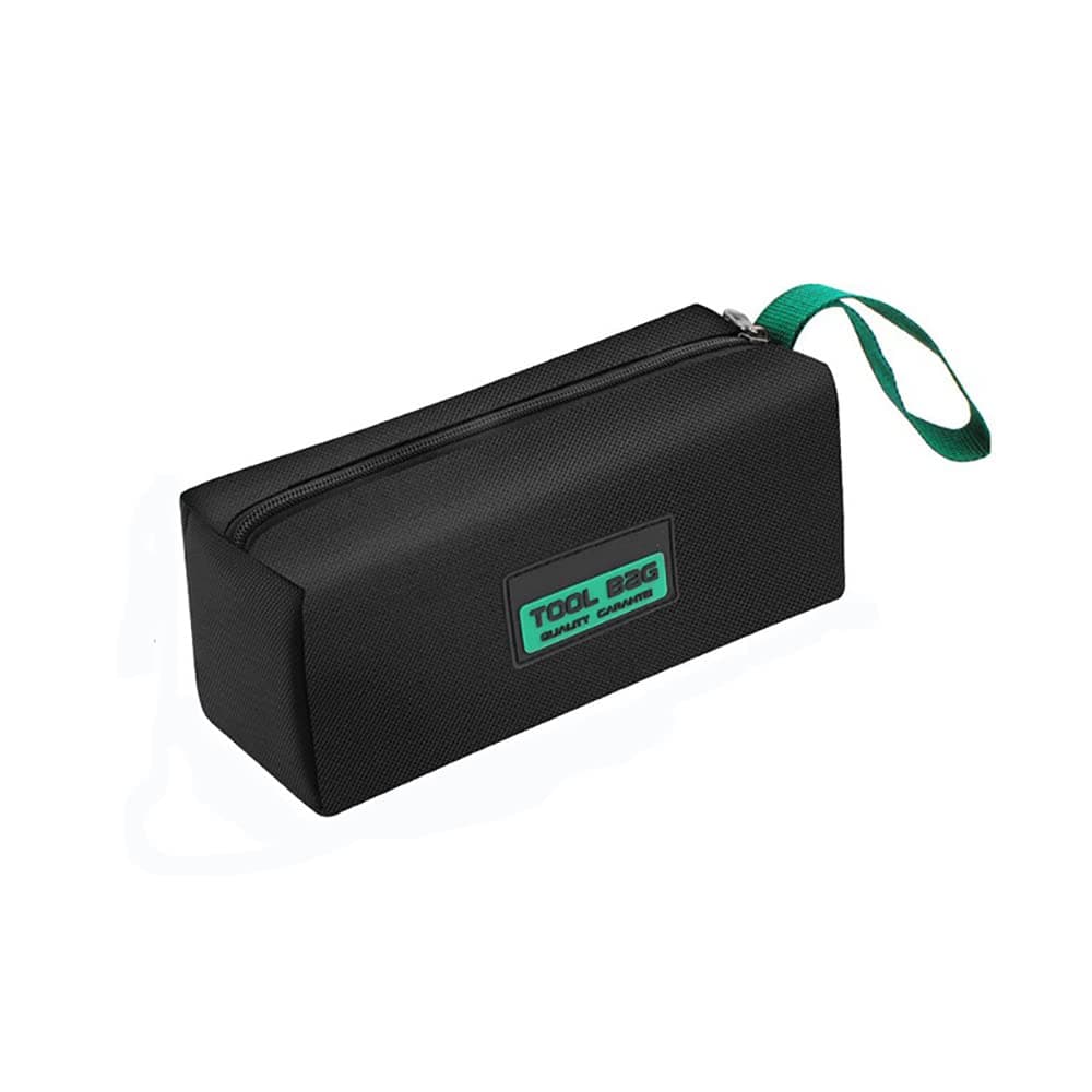 Multifunctional Zipper Tool Bag Green Multi-pocket Waterproof Drop-proof Tool Organization Storage Heavy Duty Tool Bag Screwdriver Tool Bag Set (Large)