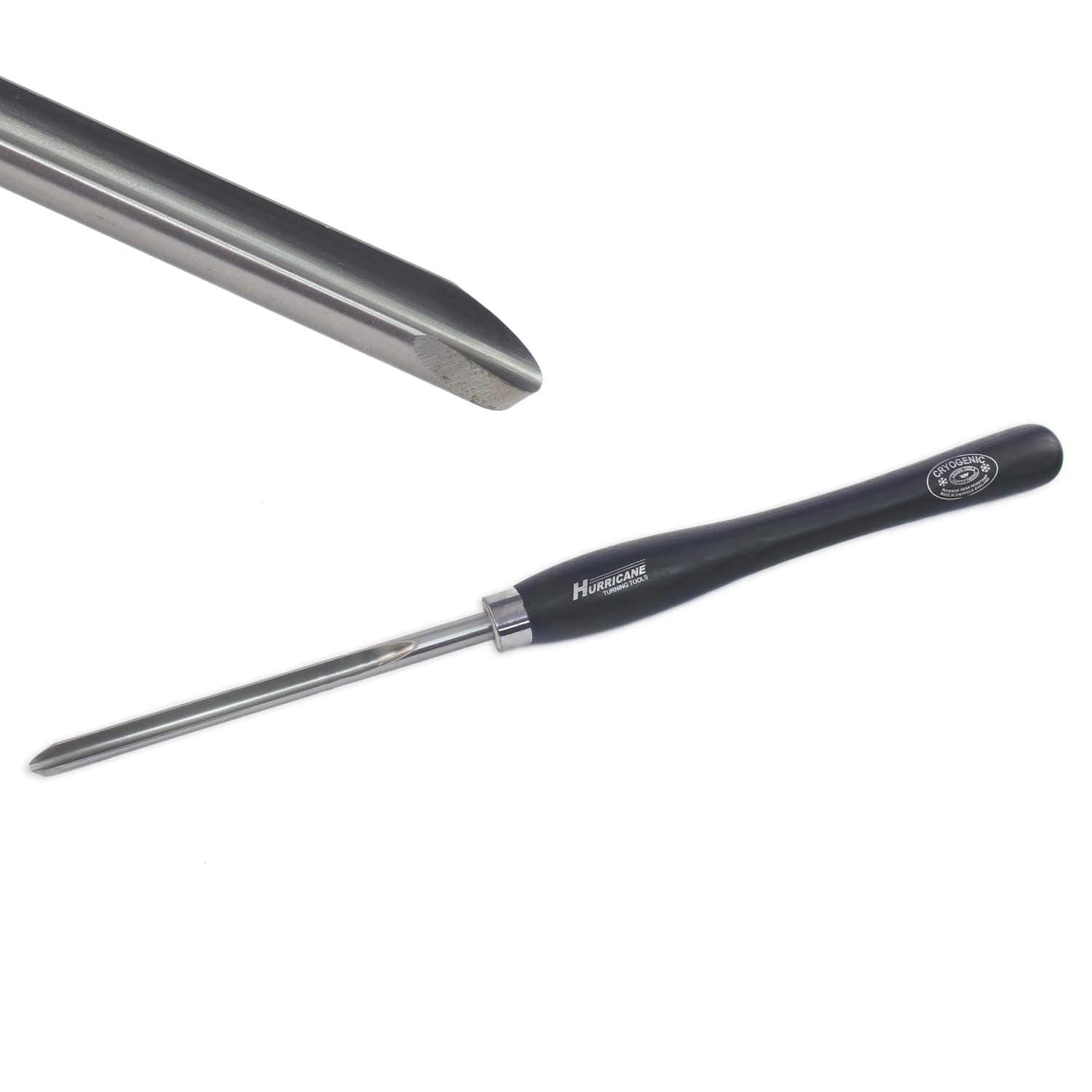 Hurricane Turning ToolsHTT-242KW, M2 Cryo, 5/8" Bowl Gouge with Side Grind (1/2" Flute) for Woodturning