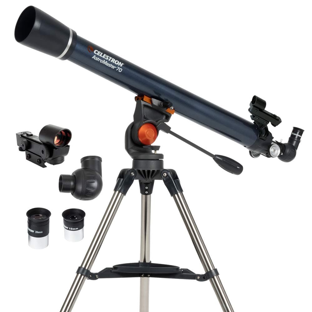 Celestron 70AZ Refractor Astromaster Telescope, Blue