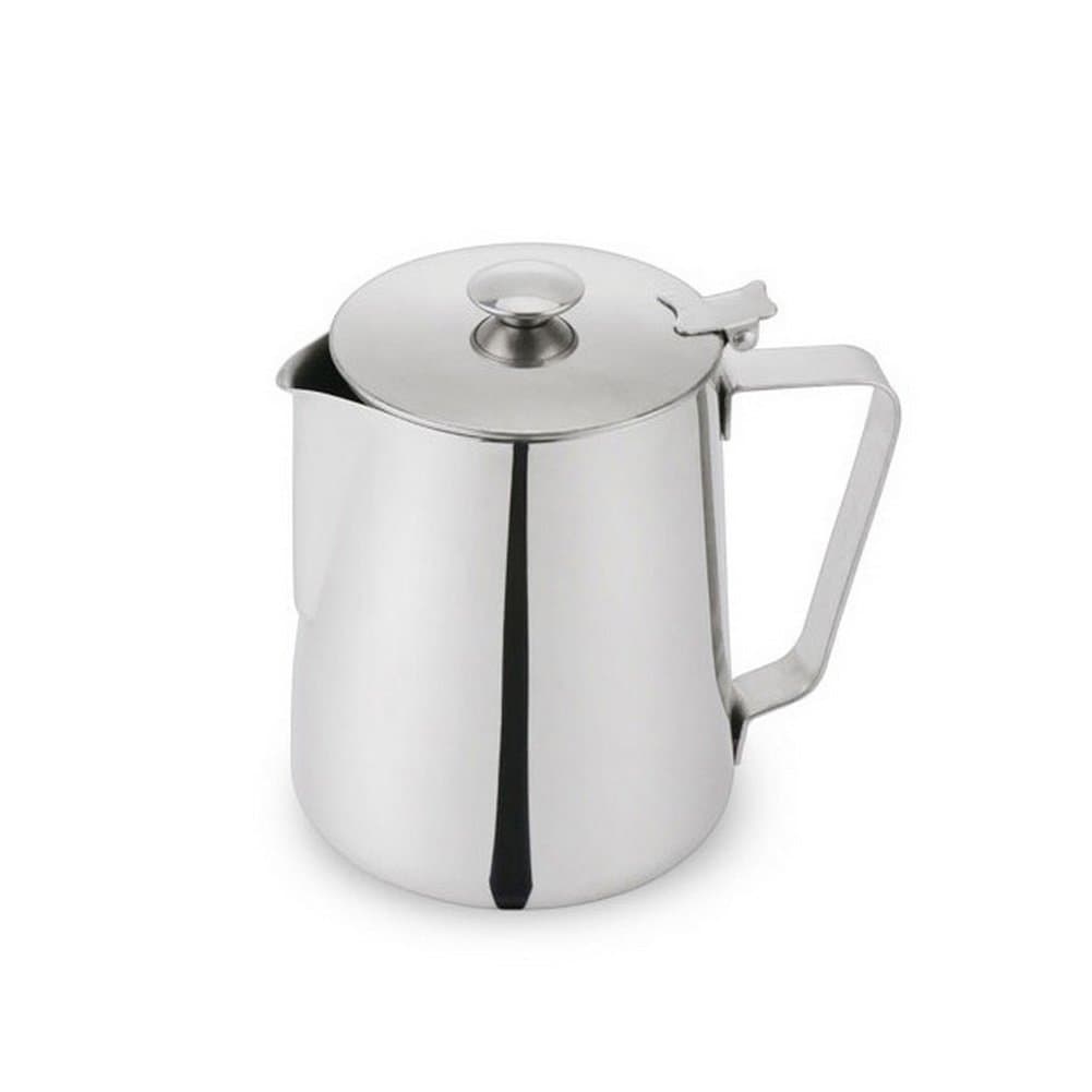 SUOSI Milk Frothing Pitchers 12 oz / 350 ml Stainless Steel Coffee Milk Cup Milk Pitcher Conical Jug Cup with Lid (12 oz / 350 ml)