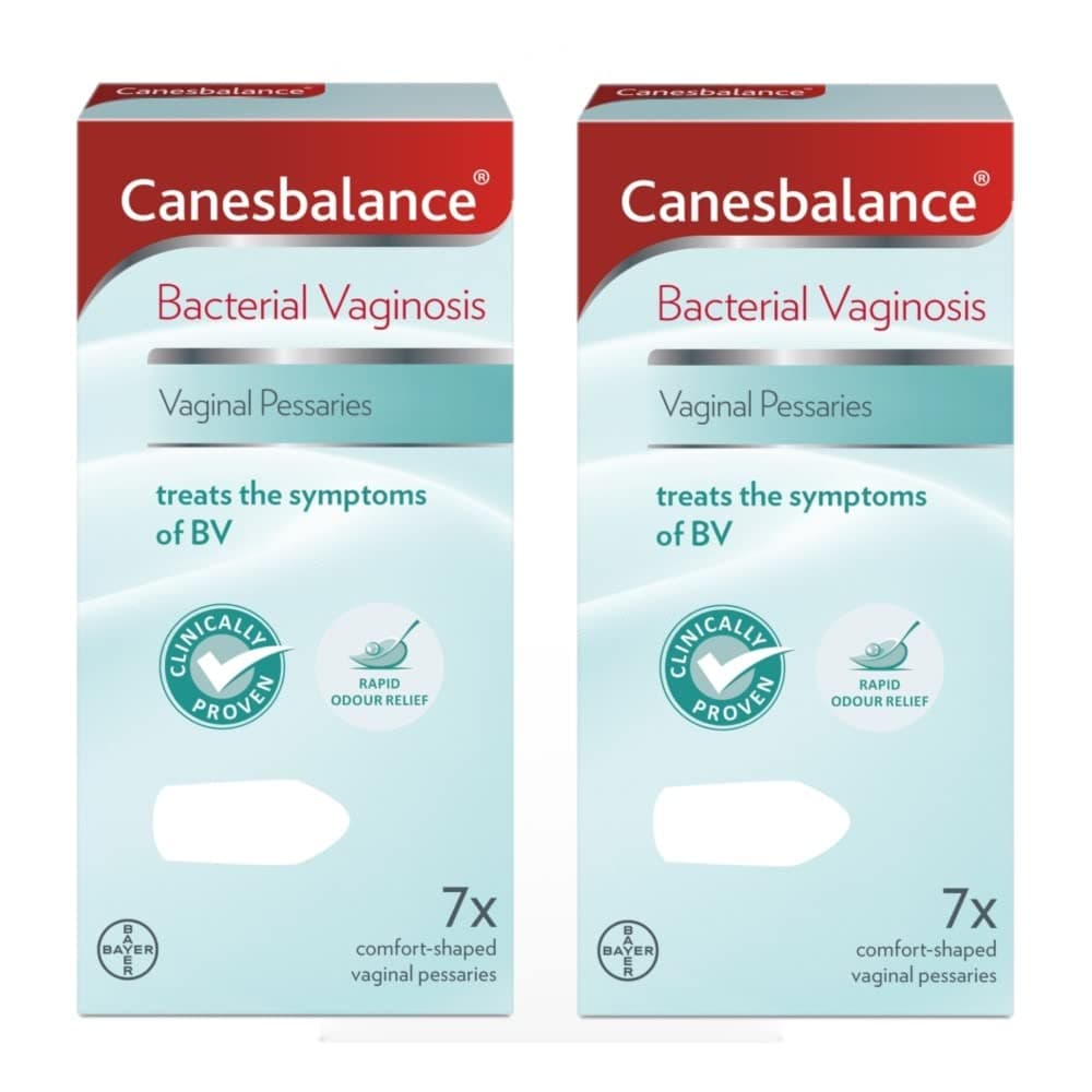 CanesBalance Vaginal Pessaries | Bacterial Vaginosis Symptom Treatment | Starts to Work Immediately to Relieve Unpleasant Intimate with BV | Clinically Proven- Pack of 7x2 (14 Total), White