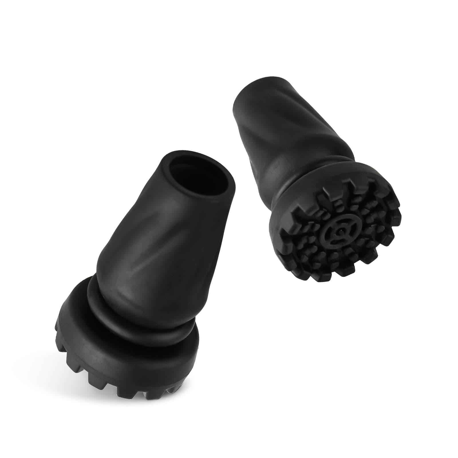 GPTCAMP Cane Tip - Self Standing, Quad Walking Cane Rubber Replacement (3/4'), Stable Quadruple Stand for Cane - Universal 4 Prong Attachment for Walking Stick