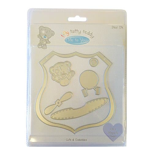 Tiny Tatty Teddy Boy Universal 3D Metal Cutting Die - Aeroplane