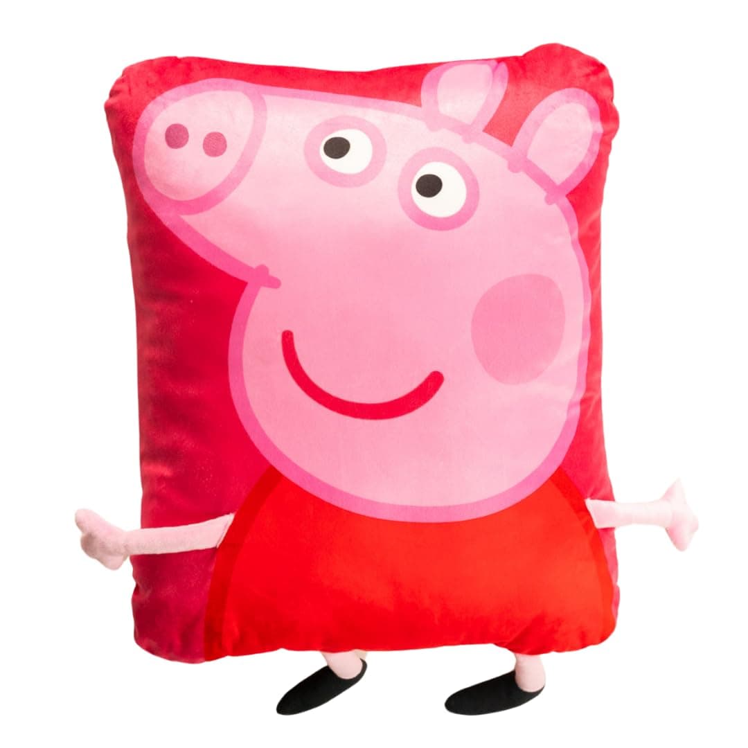 Peppa Pig Kids Super Plush Cozy 3D Pillow Buddy - 16 in X 20 in (100% Officially Licensed Product) by Franco