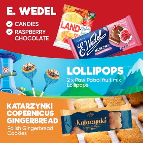 Authentic Polish Candy Snack Box - 15 Traditional Treats from Poland - Indulge in the Flavors of Poland with Chocolate, Wafers, Sesame snacks, Cookies & More! Perfect Poland Gifts